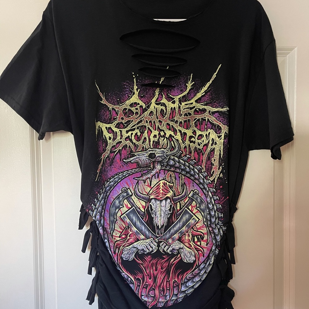 Cattle Decap Band T-shirt - custom made women’s M